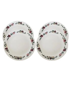Corelle Birdhouse Dinnerware Set | 4 Dinner Plates  | Country Pattern